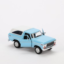 Motormax 1:24 1978 Ford Bronco Diecast Model Araba Mavi
