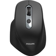 Philips SPK7818 3200 Dpi 8 Tuşlu Dual Mod Bluetooth ve 2.4g Kablosuz Ergonomik Sessiz Mouse Siyah