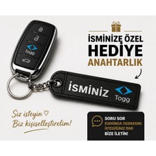YSN Sounds Isimli Togg Anahtarlık , Kişiye Özel - Hediyelik Isimli Togg Araç Logolu Anahtarlık - Isimli Araba Anahtarlığı