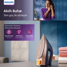 Philips 8000 Serisi Azur Buharlı Ütü, 3000W, 260 G Turbo Şok Buhar, 85 G/dk Sürekli Buhar, Sıfır Yanık Riski, 50 ml Su Haznesi, DST8050/20