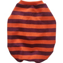 Atelyu Kedi  Köpek Kıyafeti Mor Çizgili Tshirt Atlet