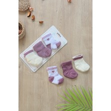 Sitilin Kız Bebek Çorap 6 Çift 0-12 Ay Yenidoğan Bebek Hediyesi STL7188