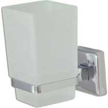 PremiumPort Krom Renkli Çelik Banyo Kumru Diş Fırçalık, Montajlı, Şık ve Pratik