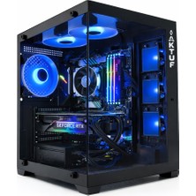 Aktuf Royal Siyah 3 Rgb Fanlı  Atx 600W Power Supply Gaming Oyuncu Bilgisayar Kasası