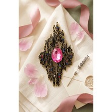 BB Bi Butik Shop Antik Dokulu Bohem Kristal Broş