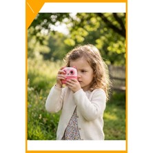 Esplendor Çocuklar Için Anında Fotoğraf Baskılı Kamera 5 Rulo Kağıt 6 Renk Kalem Hediyeli