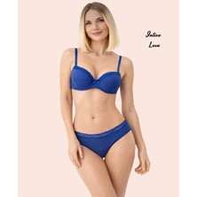 Intive Lingerie Nbb Dantel Detaylı Desteksiz Boş Kaplı Balenli Feminen Sütyen Takım (Şık Tercih)