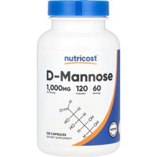 Nutricost D-Mannose 1000 Mg 120 Capsules