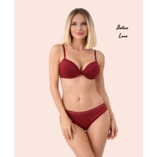 Intive Lingerie Nbb Dantel Detaylı Desteksiz Boş Kaplı Balenli Feminen Sütyen Takım (Şık Tercih)