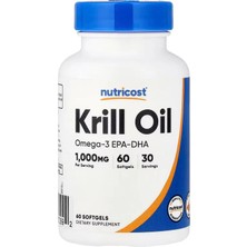 Nutricost Krill Oil Omega-3 Epa-Dha 60 Softgels