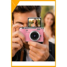 Esplendor 48 Mp Dijital Vlog Kamera Flip Ekran 18X Zoom 1080P Video