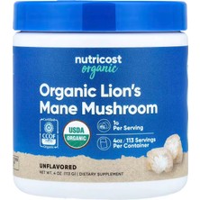 Nutricost Organic Lion's Mane Mushroom Brain & Cognitive 113 G