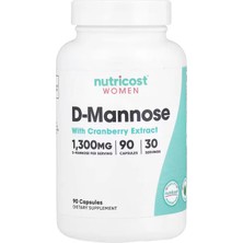 Nutricost Women D-Mannose With Cranberry Extract 90 Capsules
