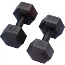 Selfbuysell 6kg Plastik Köşeli Dambıl 2 Parça (5324)