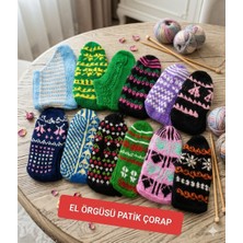 Trend Çarşı El Örgüsü Patik Çorap (çift)