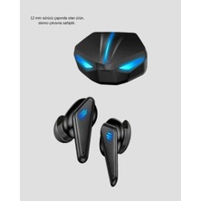 Selfbuysell Tam Kablosuz Oyuncu Kulaklığı 5.0 Bluetooth LED Kontrollü