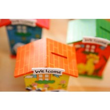 Selfbuysell Ahşap Ev Tasarımlı Kumbara