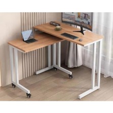 Anka Design Molle Tekerlekli Çiftli Çalışma Masası