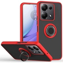 Selfbuysell Xiaomi Redmi Note 13 Pro 4g Montreal Yüzüklü Silikon Kapak - Kırmızı