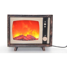 Selfbuysell Tv Tasarımlı Ledli Şömine Lamba