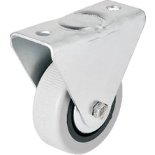 Selfbuysell 106 - 50 mm Sabit Kapaklı Gri Pvc Teker