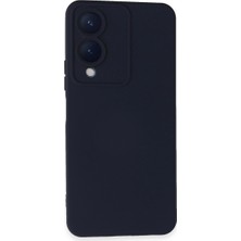 Selfbuysell Vivo Y17S Kılıf Nano Içi Kadife Silikon - Lacivert