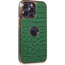 Selfbuysell Apple Iphone 14 Pro Kılıf Snake Kapak - Koyu Yeşil