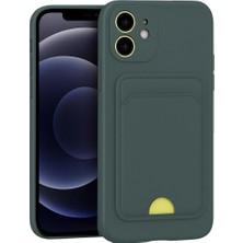 Selfbuysell Apple Iphone 11 Kılıf Kelvin Kartvizitli Silikon - Koyu Yeşil