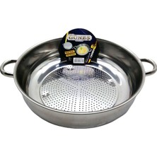 Selfbuysell No-3 - 30CM Basık Süzek Metal Süzgeç (5324)