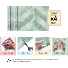 Stickez Tiles 3D Kendinden Yapışkanlı Duvar Karosu 29 cm x 22,86 cm (4 Adet) 0,265 M²