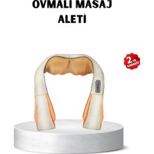 Selfbuysell Ergonomik Ovmalı Masaj Aleti – Isıtmalı, Yoğurmalı, Boyun ve Bel Rahatlatıcı Masaj Makinesi