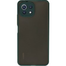 Selfbuysell Xiaomi Mi 11 Lite Kılıf Montreal Silikon Kapak - Yeşil