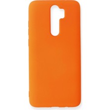 Selfbuysell Xiaomi Redmi Note 8 Pro Kılıf Nano Içi Kadife Silikon - Turuncu