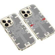 Selfbuysell Apple Iphone 13 Pro Max Kılıf Mekanik Bumper Kapak - Gold