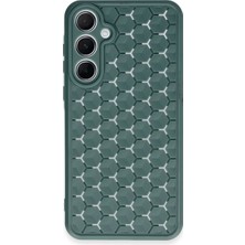 Selfbuysell Samsung Galaxy A35 5g Kılıf Petek Silikon Kapak - Koyu Yeşil