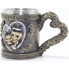 Selfbuysell Paslanmaz Çelik Kalpli Kupa Bardak ALK1017