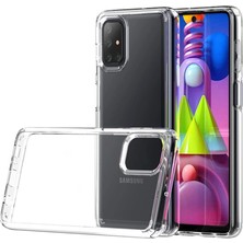 Selfbuysell Samsung Galaxy M51 Kılıf Lüx Şeffaf Silikon
