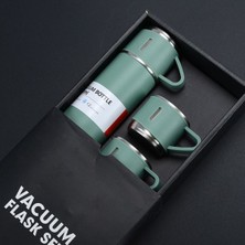 Selfbuysell Paslanmaz Çelik Bardaklı Termos Seti 500 ml