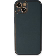 Selfbuysell Apple Iphone 14 Plus Kılıf Coco Deri Silikon Kapak - Yeşil