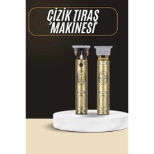 Selfbuysell Tıraş Makinesi Şarjlı Çizik Tıraş Paslanmaz Çelik Bıçaklı 4 Taraklı