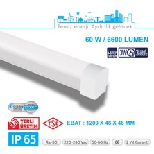 Teletek 60W 3-Step Fonksiyon Etanj LED Armatür IP65 Otopark, Depo ve Garaj Tipi - Su Geçirmez Tavan Lambası