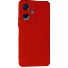 Selfbuysell Vivo Y17S Kılıf Nano Içi Kadife Silikon - Kırmızı