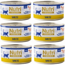Nutri Feline Adult Pate 70GR Tavuk Etli 6 Adet Yaş Yetişkin Kedi Maması