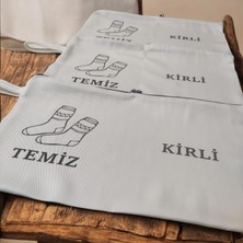 Selfbuysell Baskılı Kirli-Temiz Seyahat (Çorap) Torbası