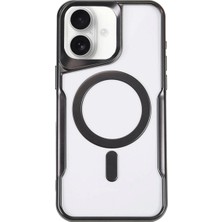 Selfbuysell Apple Iphone 16 Plus Kılıf Boyi Magsafe Silikon Kapak - Siyah
