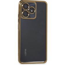 Selfbuysell Realme C53 Kılıf Razer Lensli Silikon - Gold