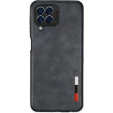 Selfbuysell Samsung Galaxy M33 Kılıf Loop Deri Silikon - Lacivert