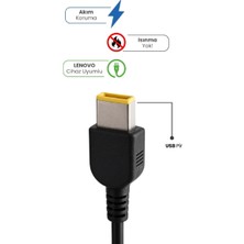 Selfbuysell 20V 3.25A USB Pin 65 Watt For Lenovo Laptop Adaptör