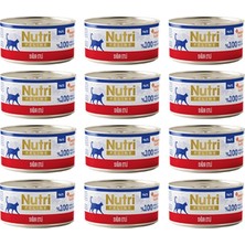 Nutri Feline Adult Pate 70GR Sığır Etli 12ADET Yaş Yetişkin Kedi Maması