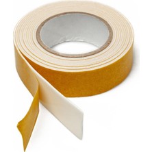 Selfbuysell Çok Amaçlı Tüm Yüzeylerde Kullanıma Uygun Beyaz Çift Taraflı Köpük Sünger Montaj Bant (5324)